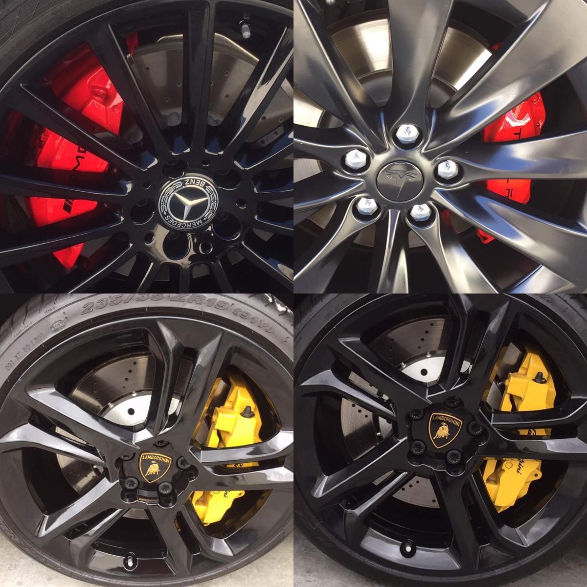 Caliper Painting and Wheel Powder Coating