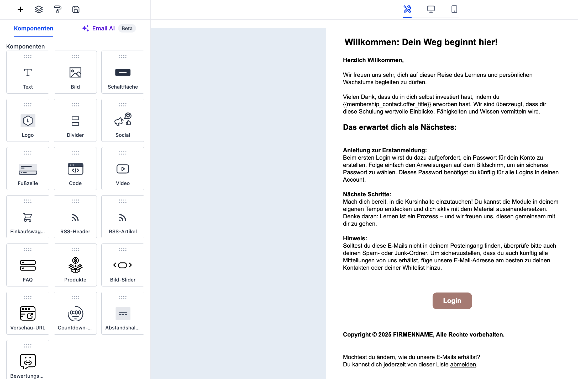 Onboarding & Welcome-Flows