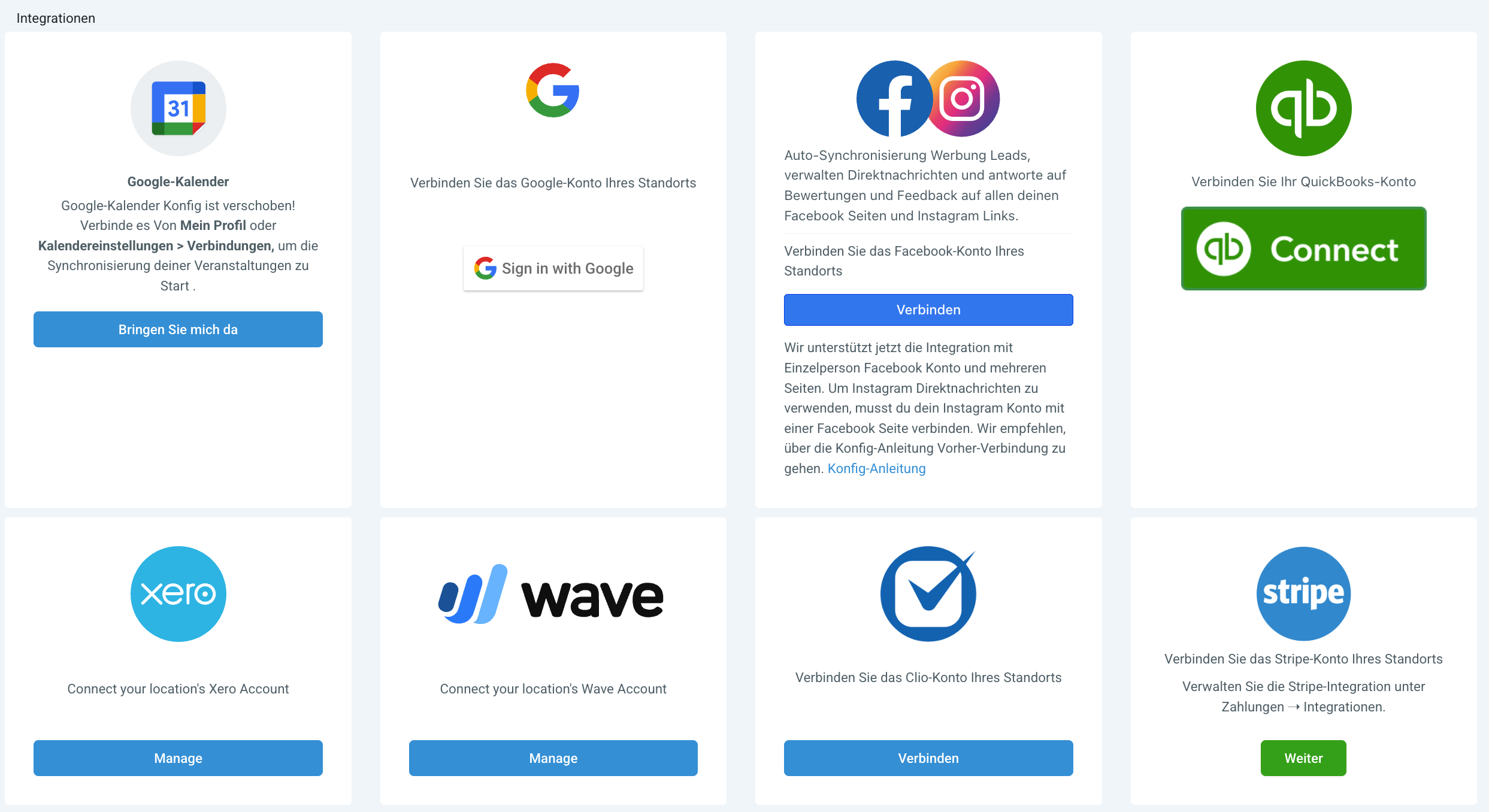 API & Software-Integrationen