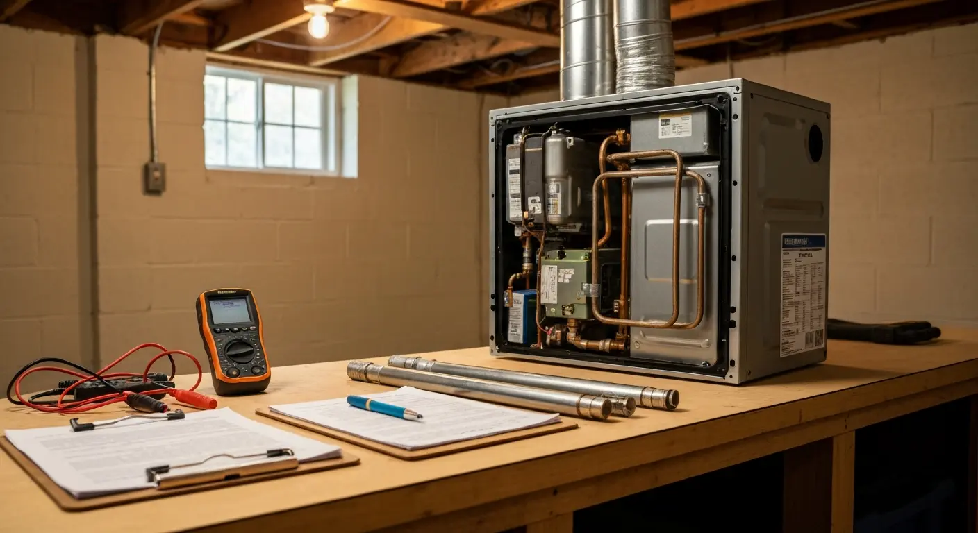 Furnace repair work