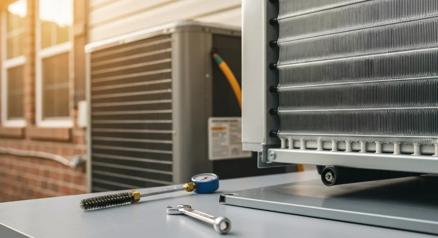 HVAC coil cleaning