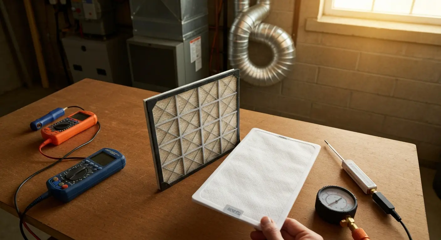 Furnace maintenance visit