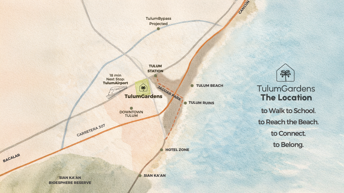 Mapa de ubicación TulumGardens