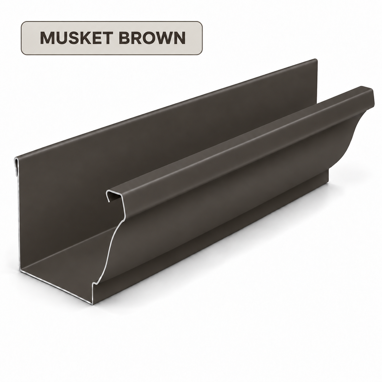 Musket Brown gutter color sample