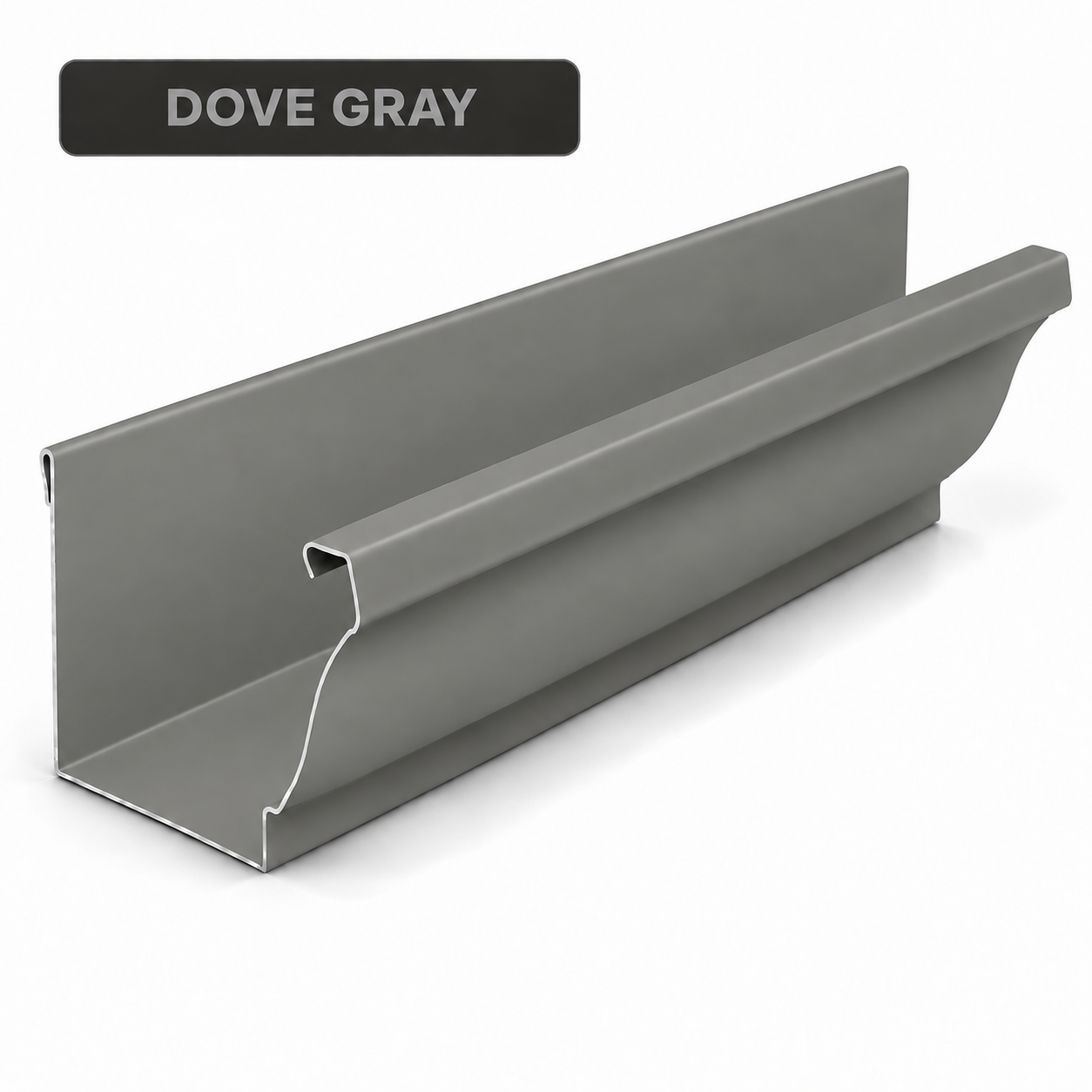 Dove Gray gutter color sample