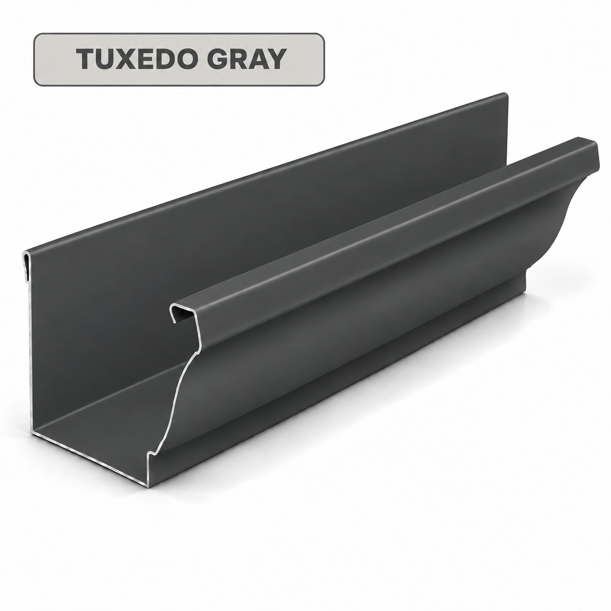 Tuxedo Gray gutter color sample