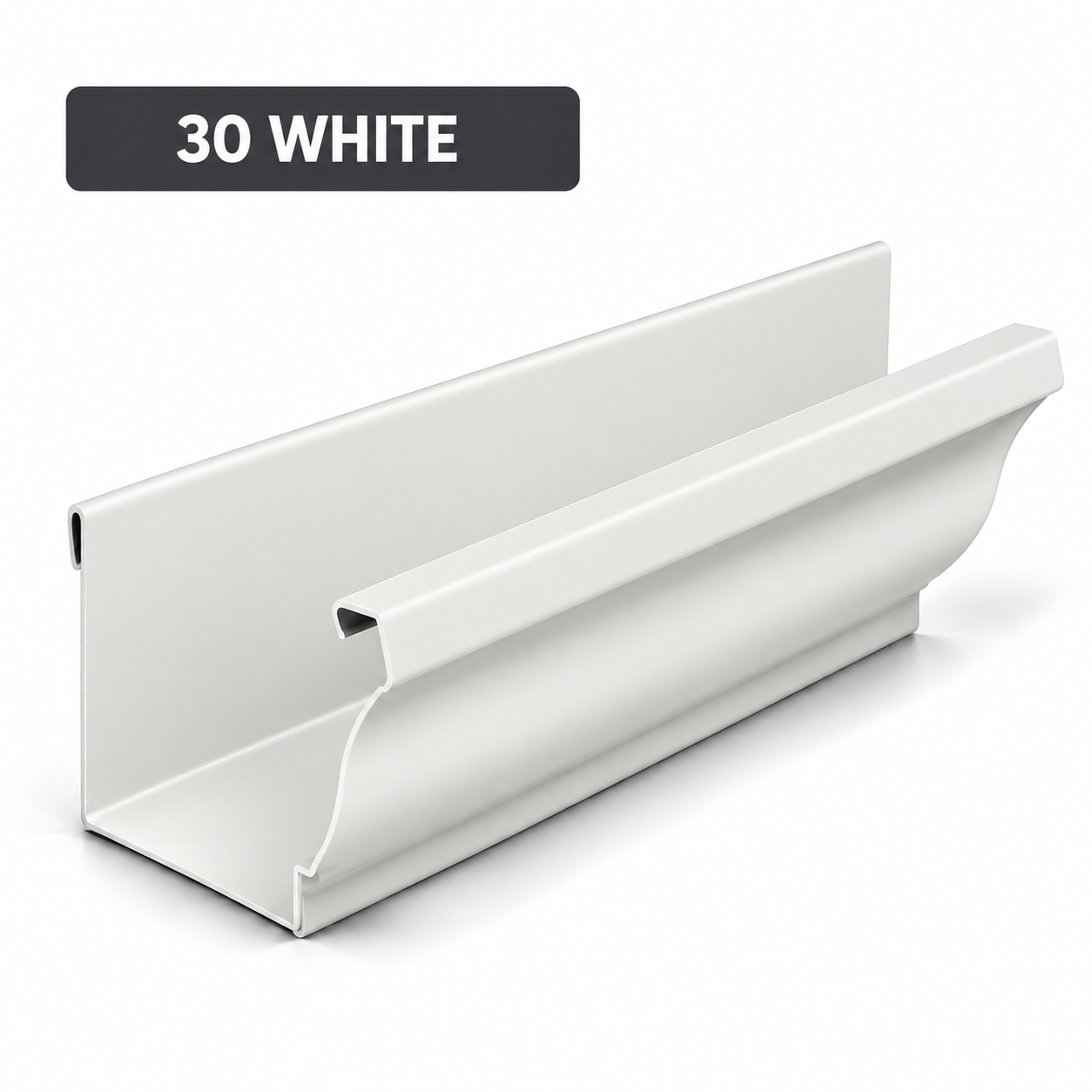 30 White gutter color sample