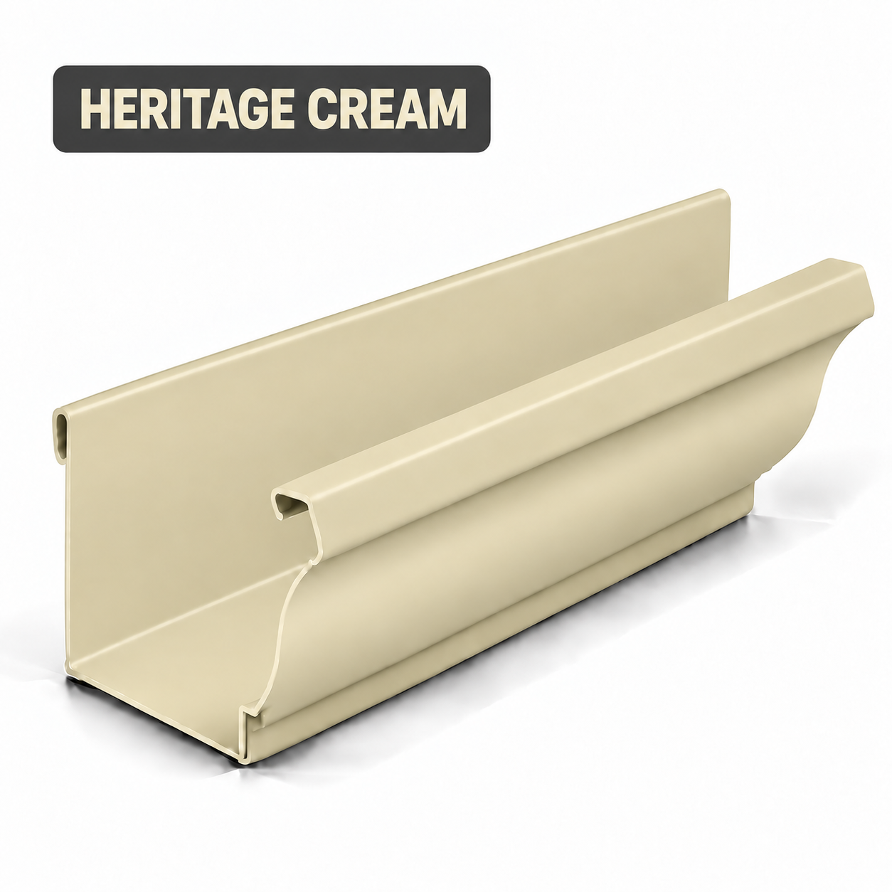 Heritage Cream gutter color sample