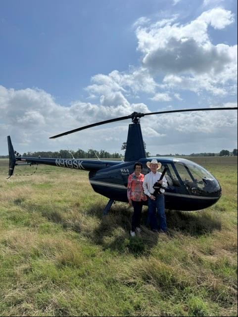 R44 on the ground