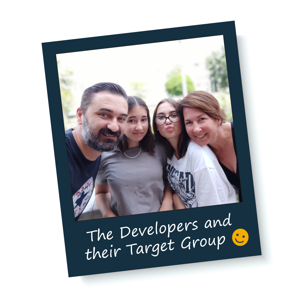 Family learning together at home