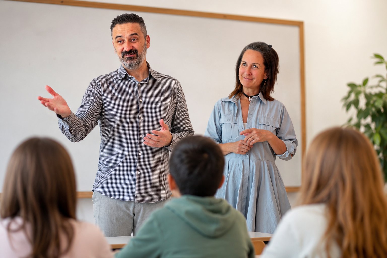 Teachers engaging students