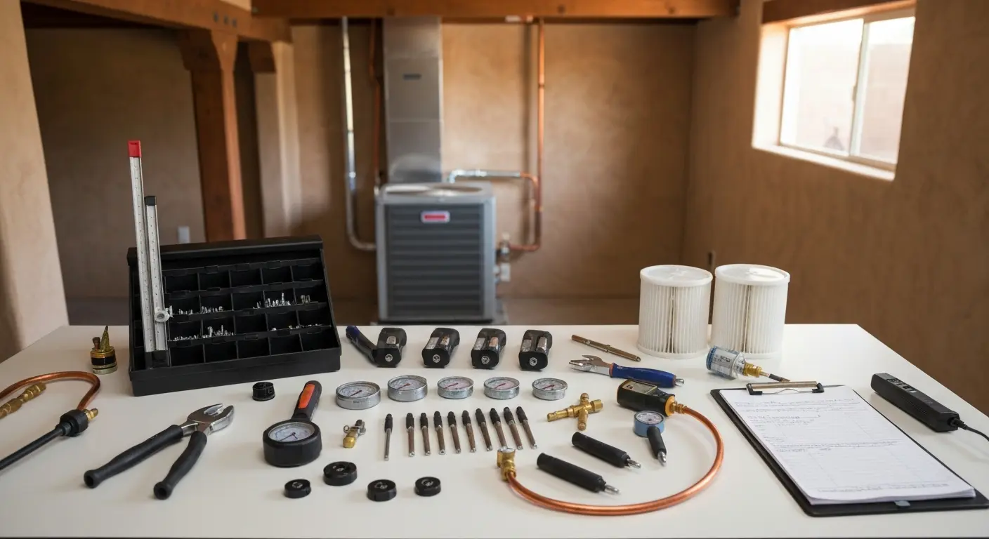 HVAC technician service plan