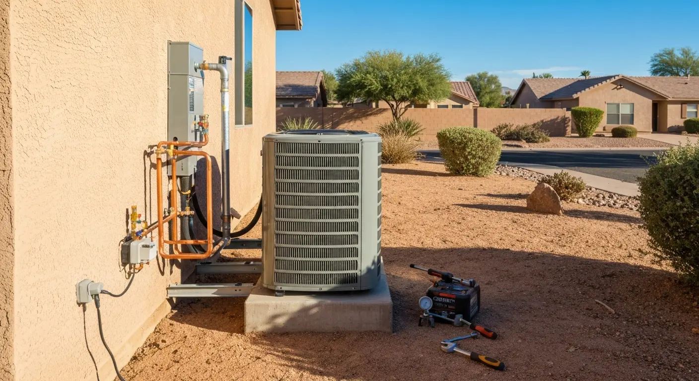 AC technician checking system
