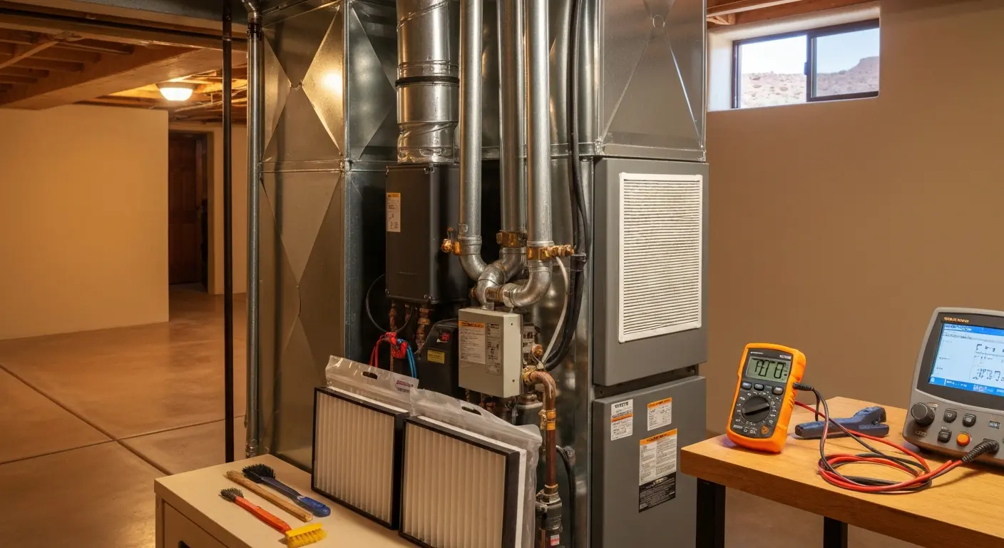 Furnace cleaning and preventive maintenance