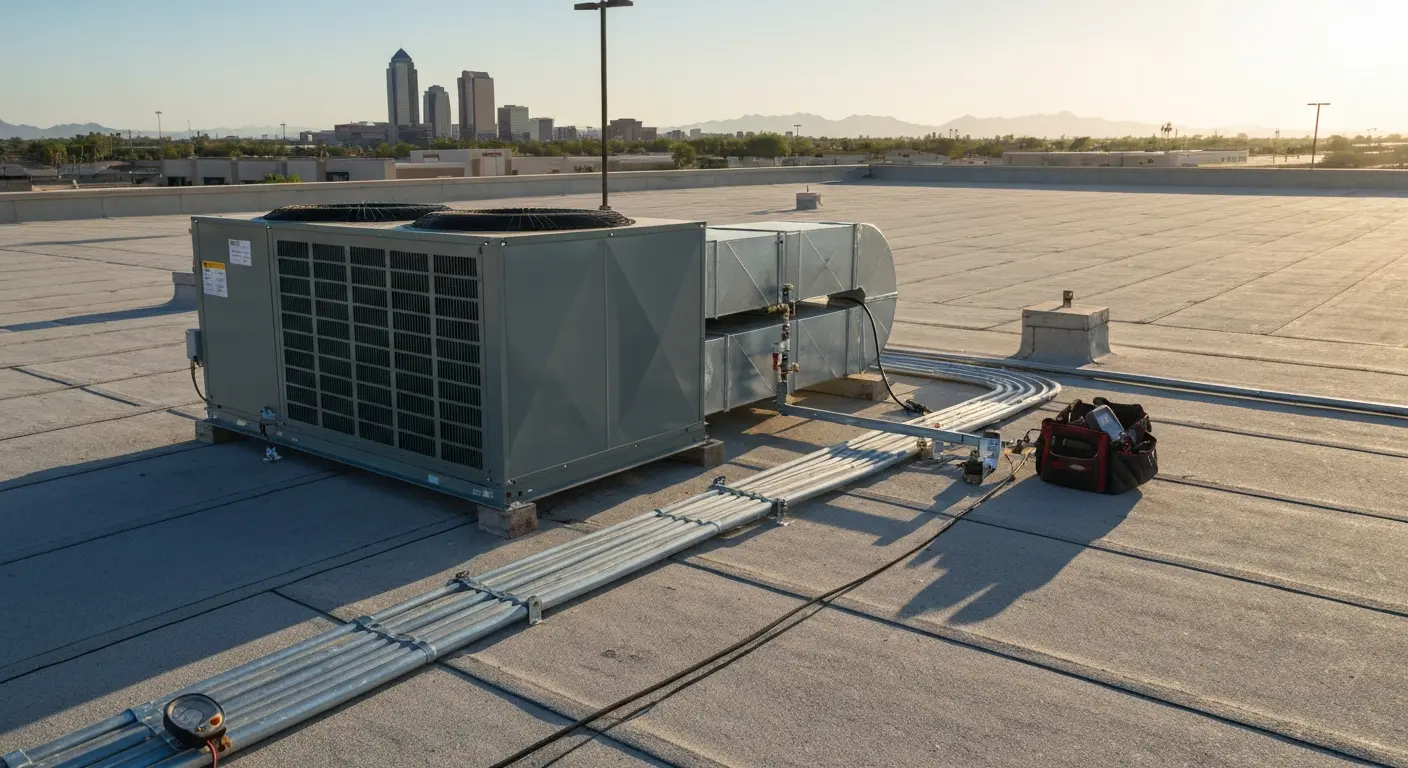 Commercial AC installation