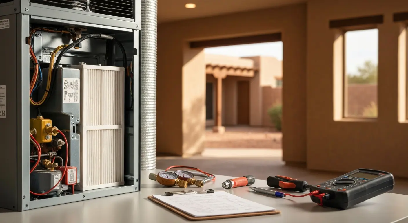 HVAC maintenance work