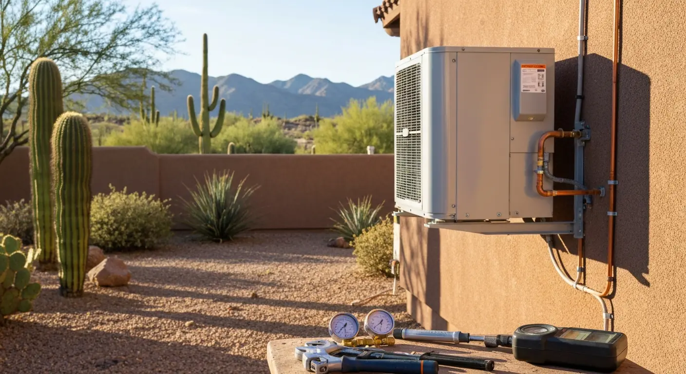 AC installation in Paradise Valley home