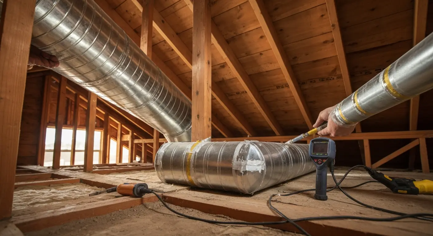 Ductwork repair and cleaning