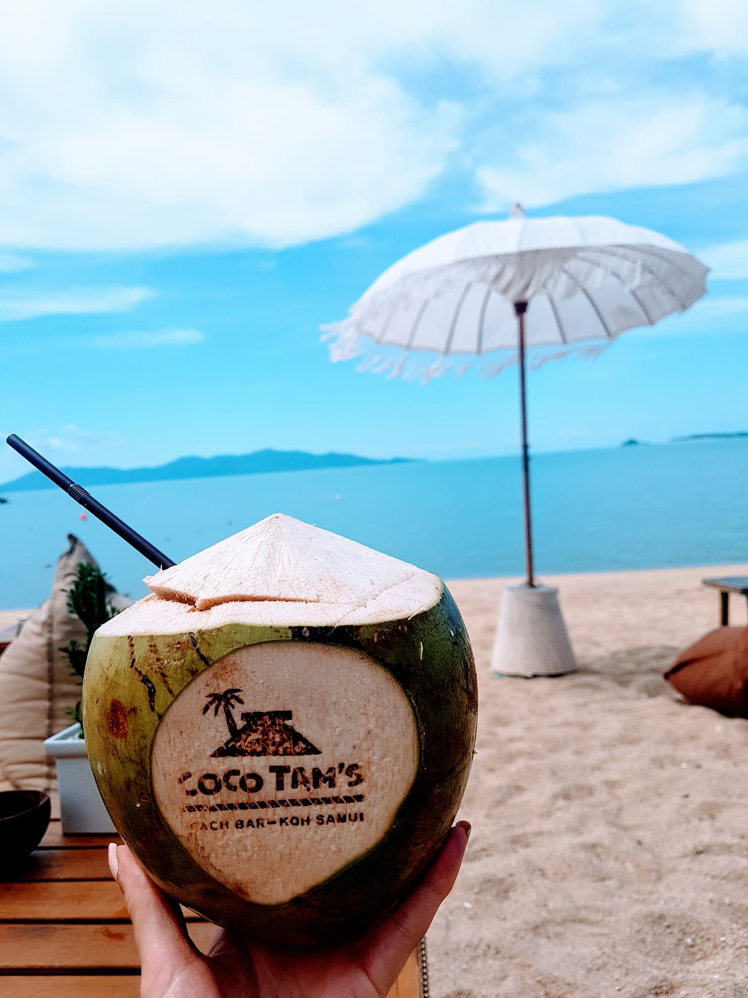 Fresh Coconut at Coco Tam's Fresh Coconut at Coco Tam's