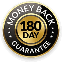 180 Day Money Back Guarantee Seal