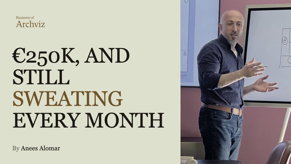 €250K in revenue, and still sweating every month