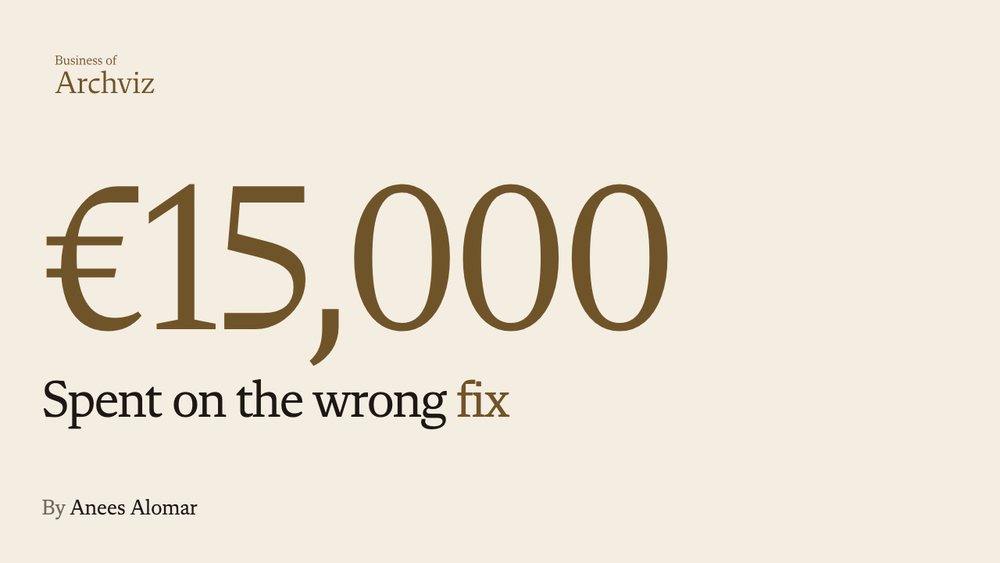 They did everything they were told. It cost €15,000 and brought nothing.