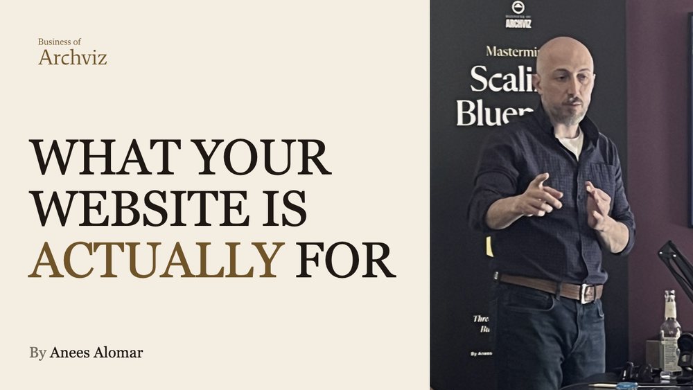 What your website is actually for