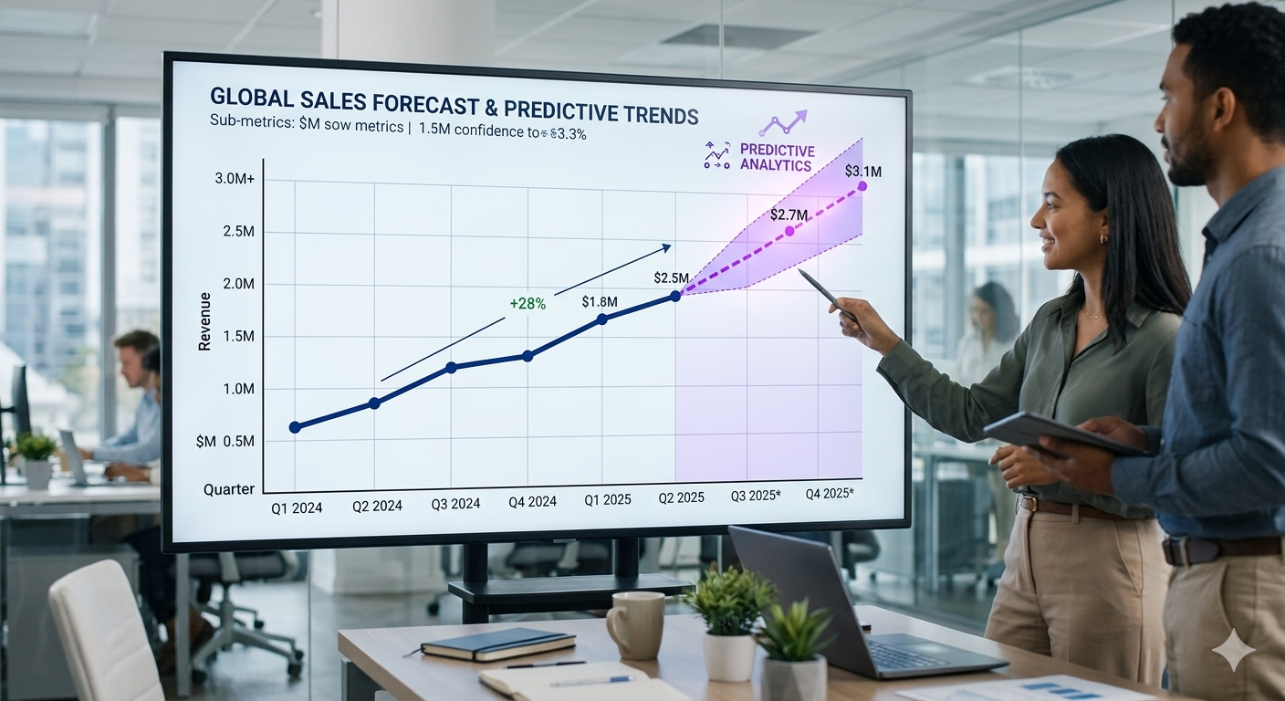 Sales forecasting using predictive analytics tools