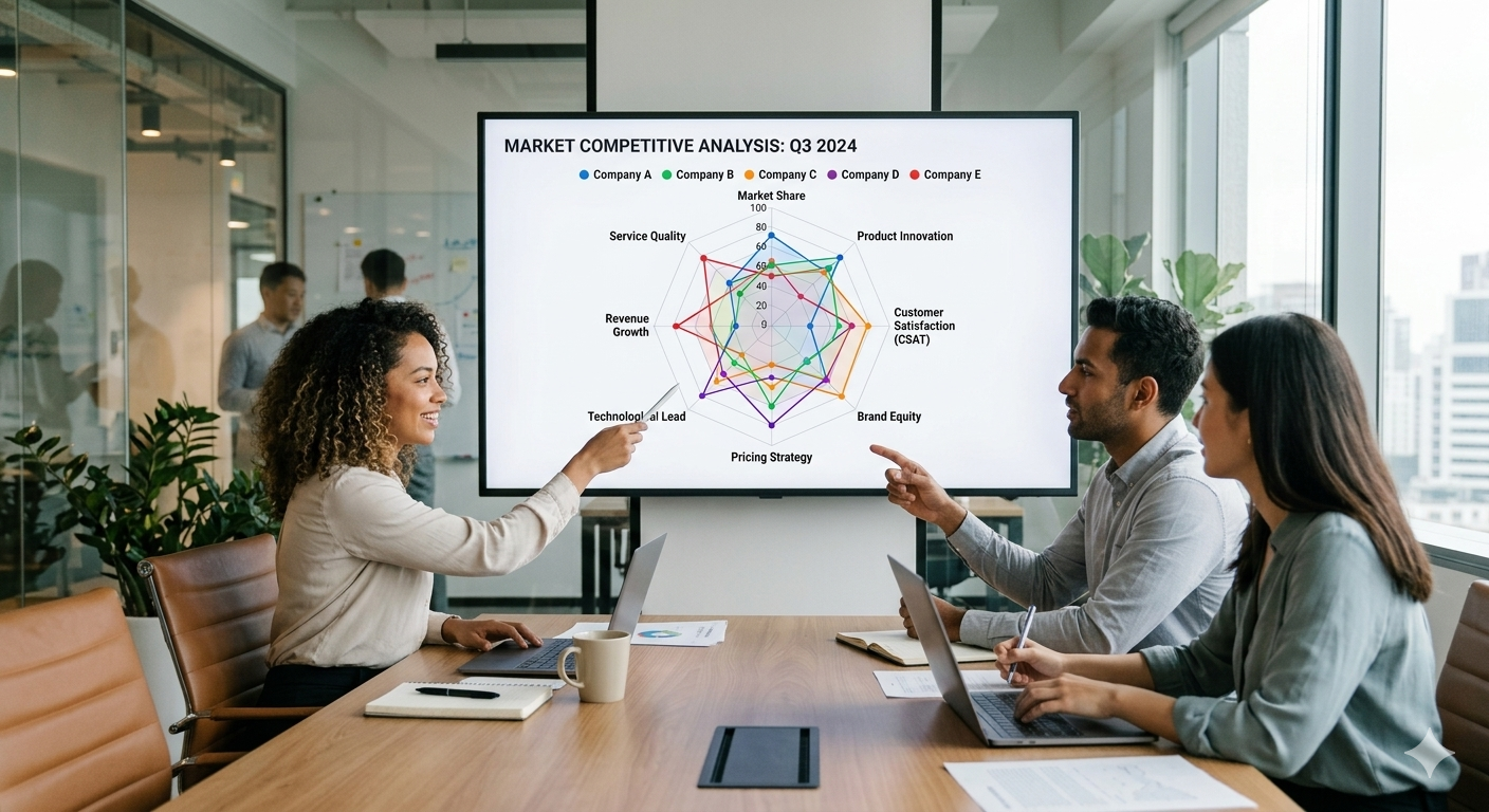 Competitive intelligence dashboard for strategic decisions
