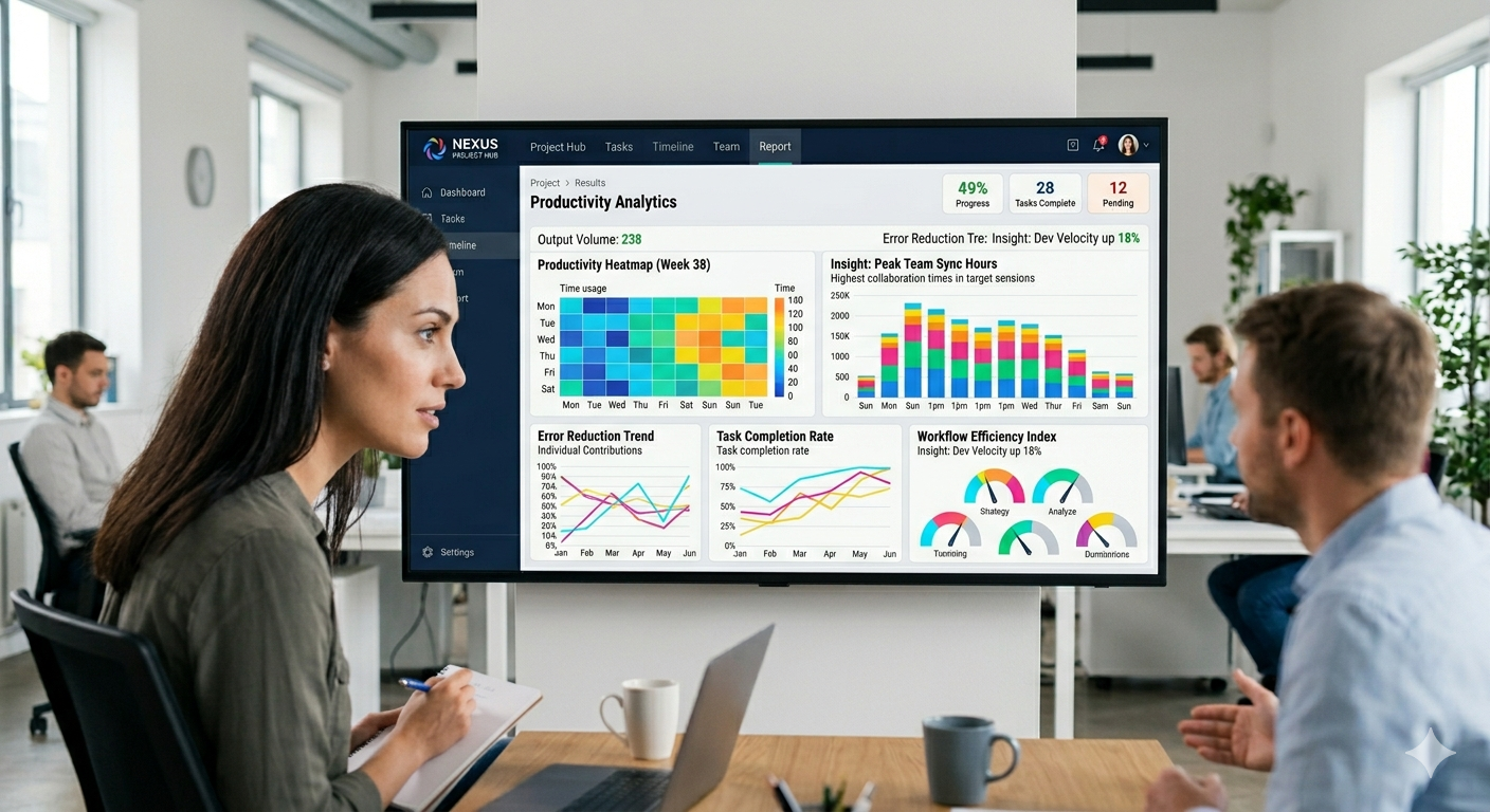 Workplace analytics providing real-time productivity insights Workplace analytics providing real-time productivity insights