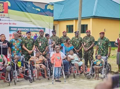 Nigerian Army free medical outreach, Rivers State, during NADCEL 2026 Nigerian Army free medical outreach, Rivers State, during NADCEL 2026
