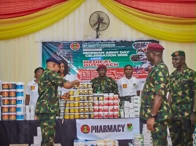 Nigerian Army free medical outreach for Okrika community, Rivers State, during NADCEL 2026 Nigerian Army free medical outreach for Okrika community, Rivers State, during NADCEL 2026
