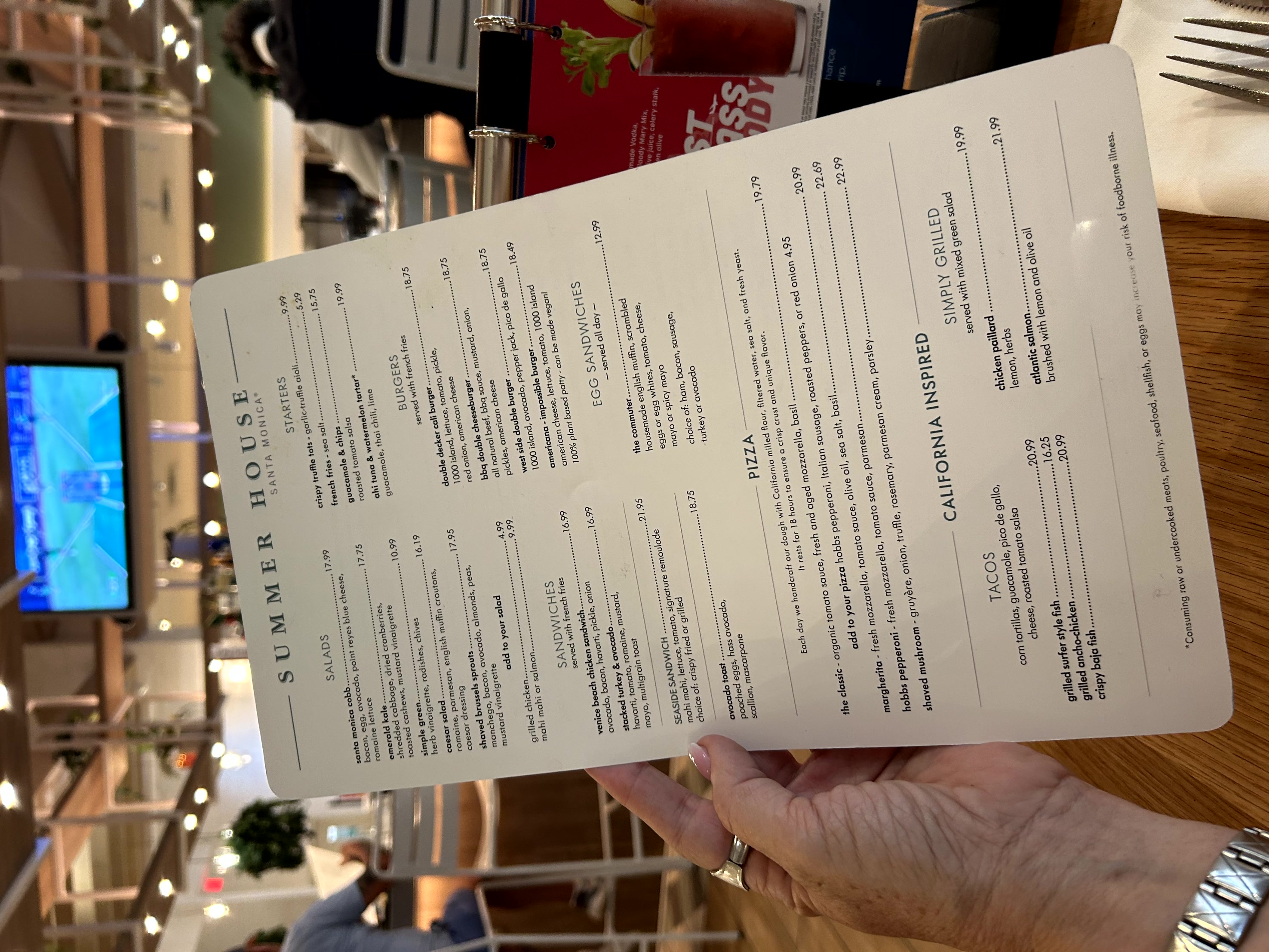Airport Menu