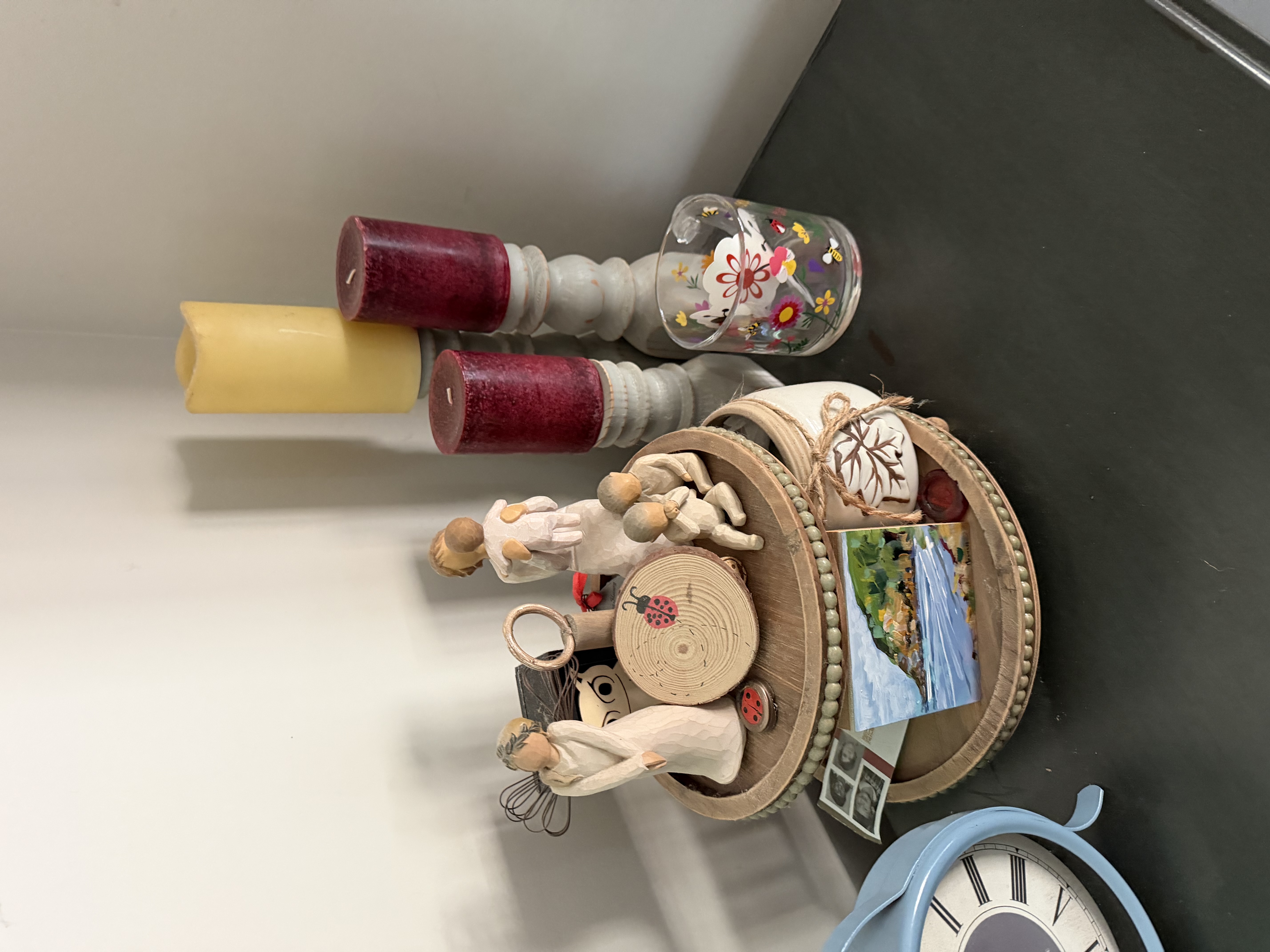 grandparents house shelf with small assortment of knick knacks grandparents house shelf with small assortment of knick knacks