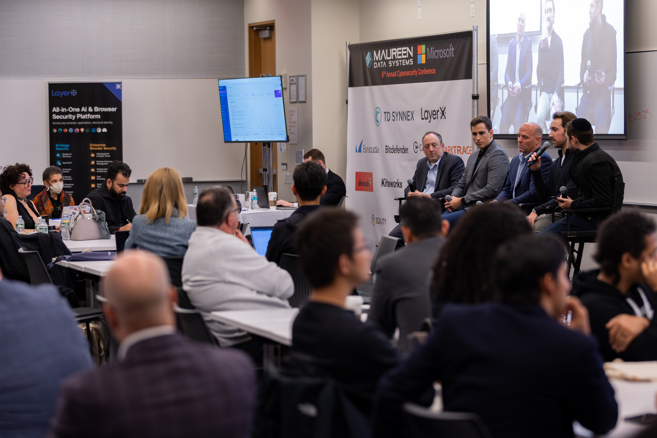Executive panel at a past MDS Cybersecurity Conference