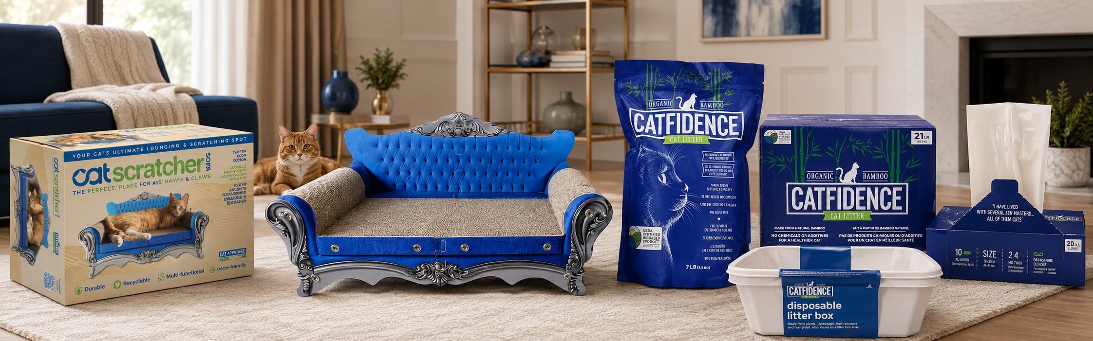 Catfidence cat products banner