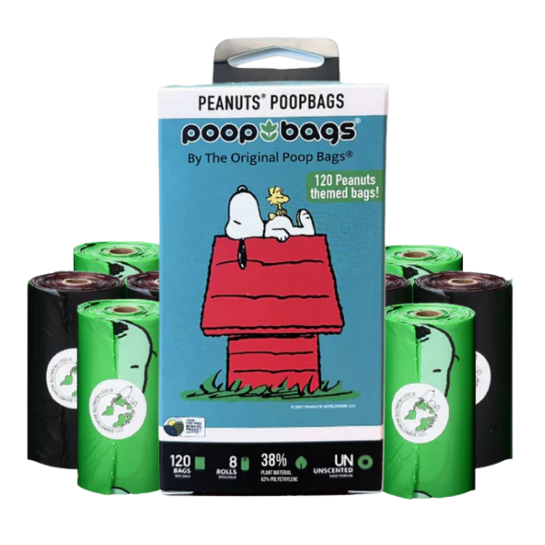 Peanuts Poop Bags leash rolls