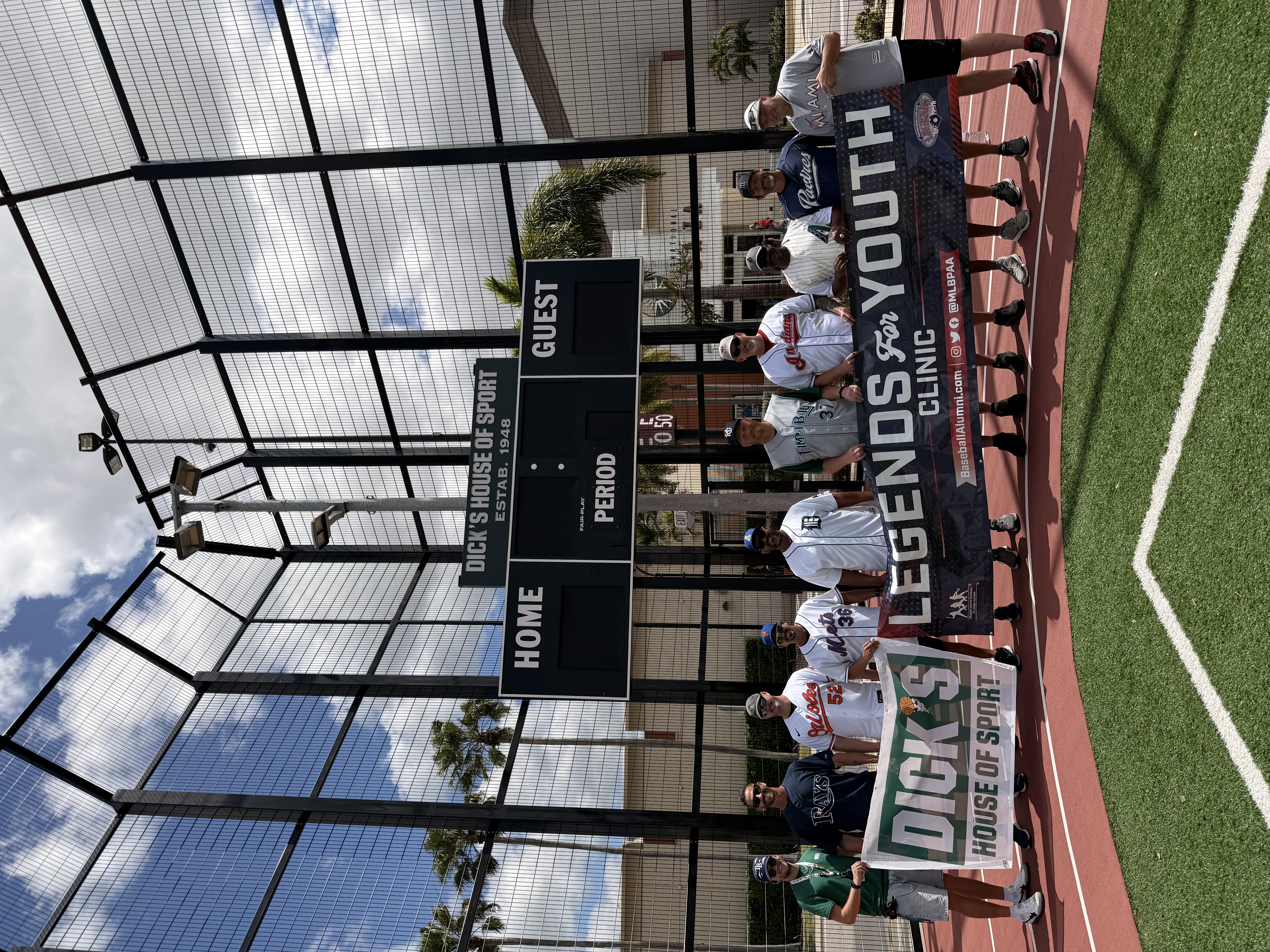 Baseball clinic supporting young athletes