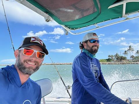 Boating on the water