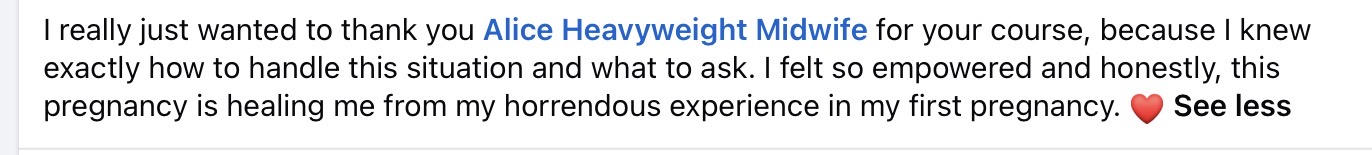 Pregnancy Plus member testimonial