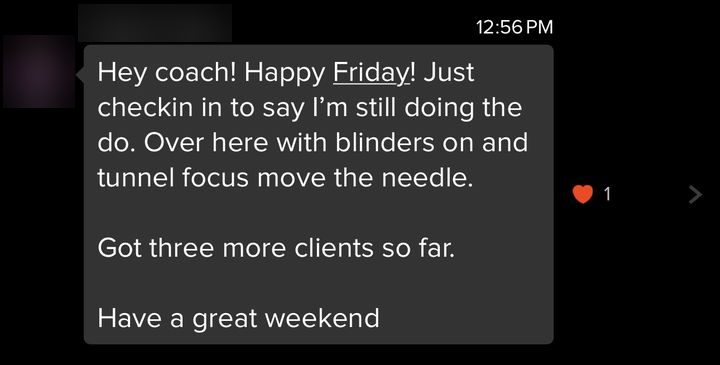 Cassie: three more clients so far