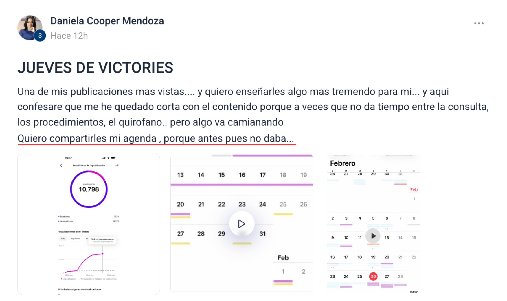 Victoria de un miembro de ClinicFlix