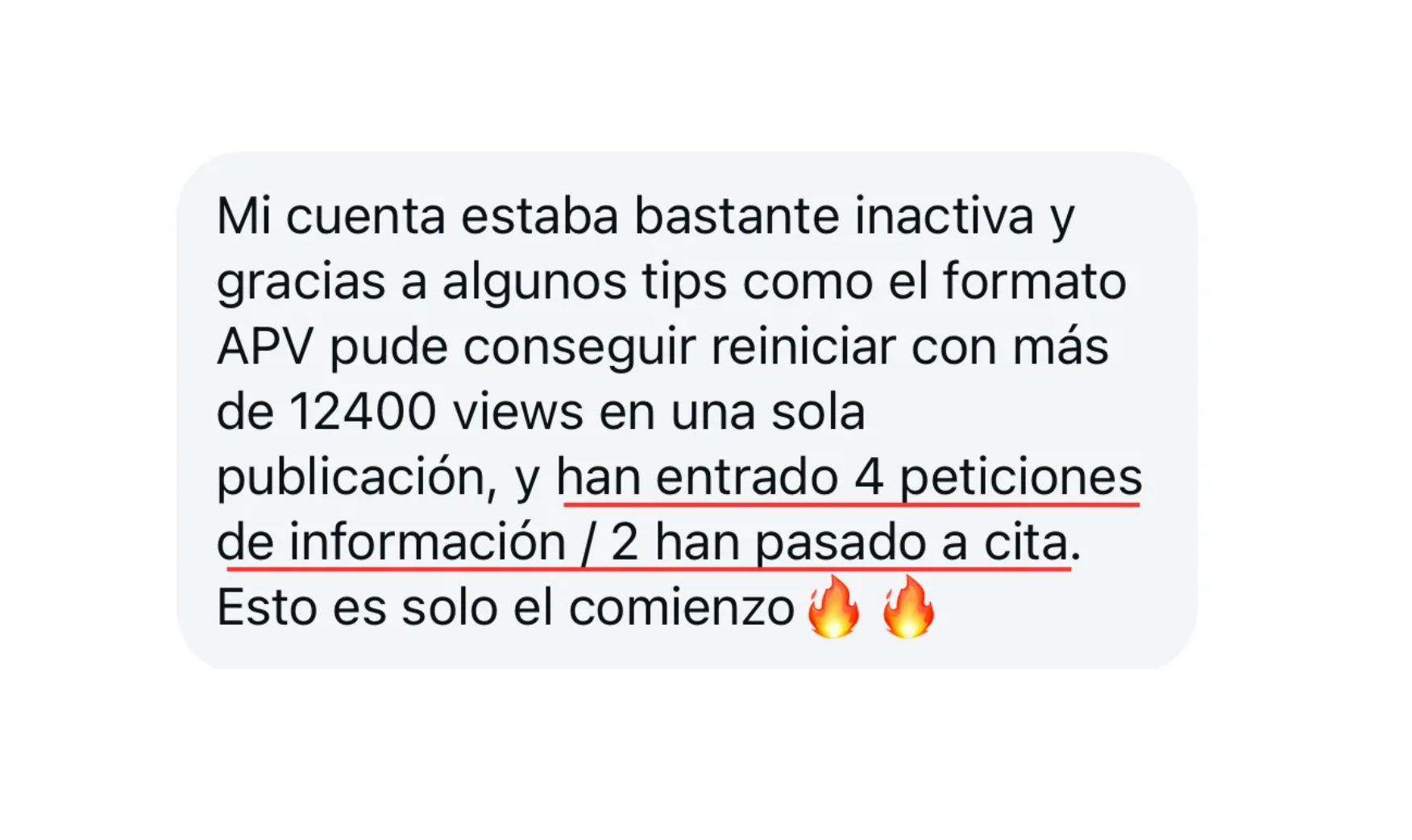 Victoria de un miembro de ClinicFlix