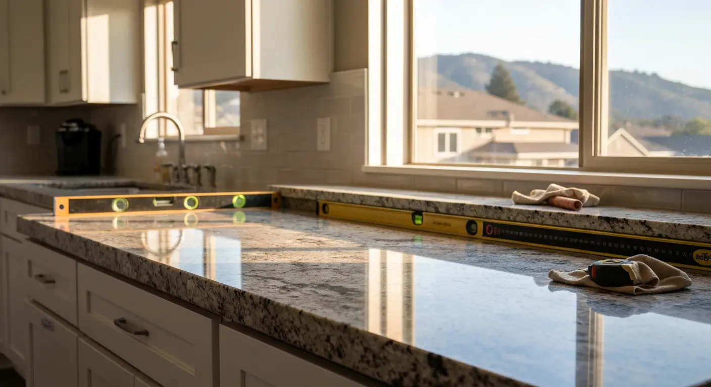 Natural granite countertop