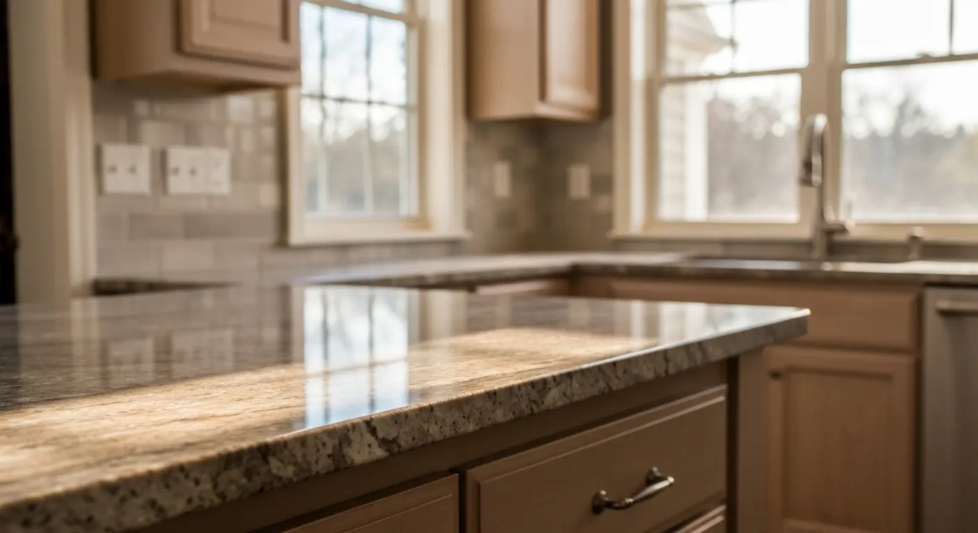 Kitchen countertop installation