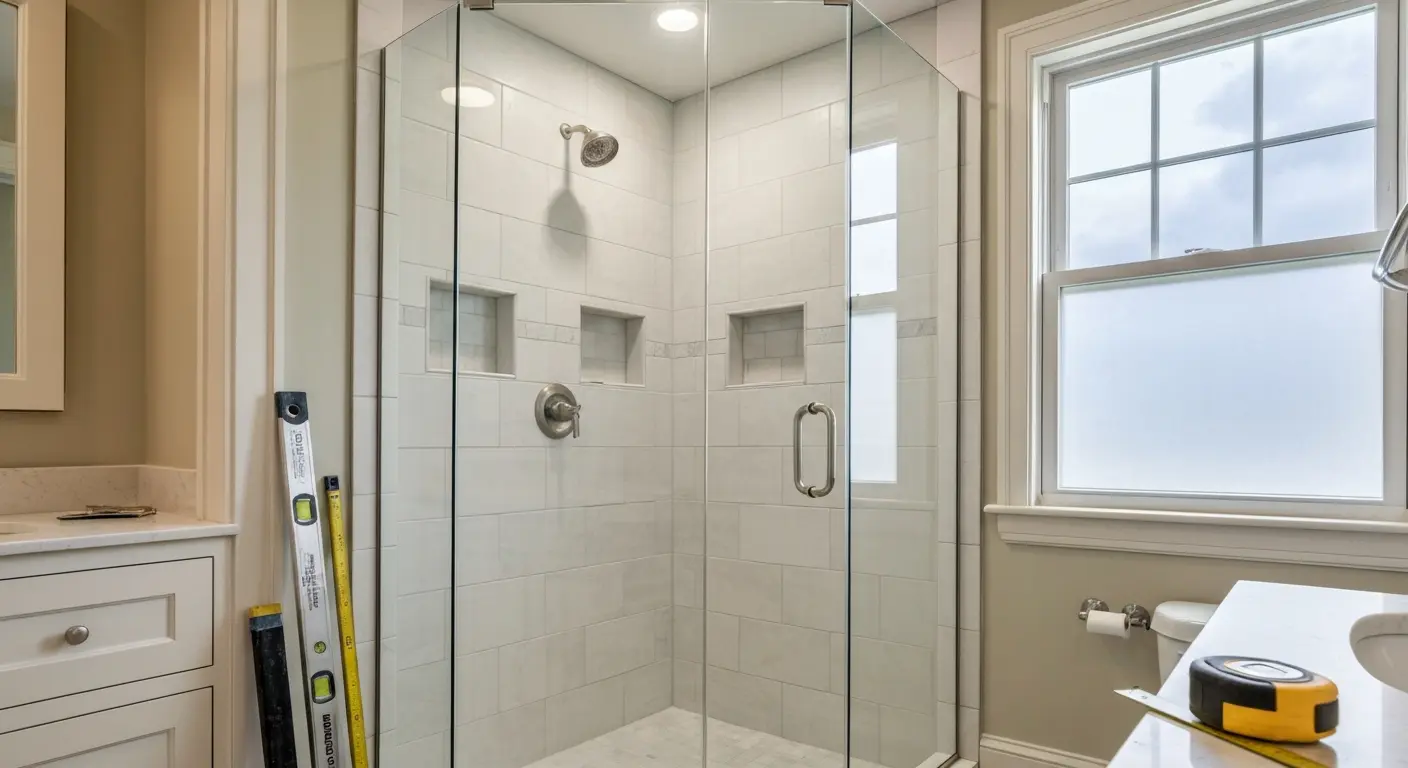 Custom shower installation