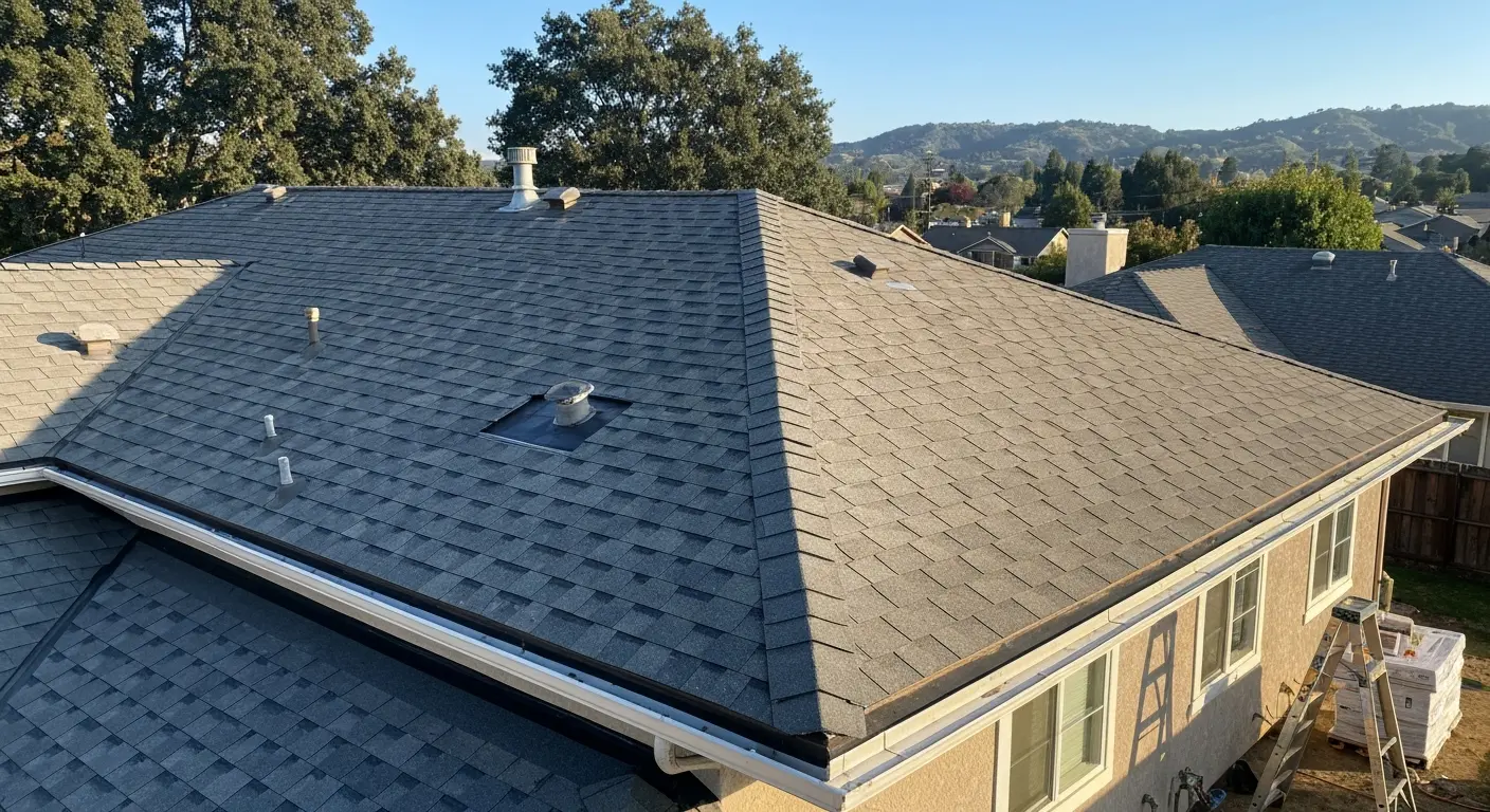 Residential roof installation