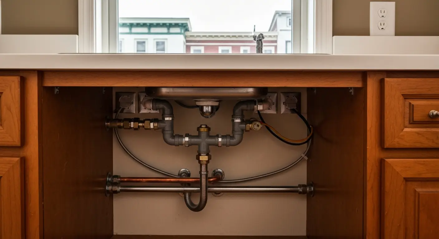 Electrical and plumbing work