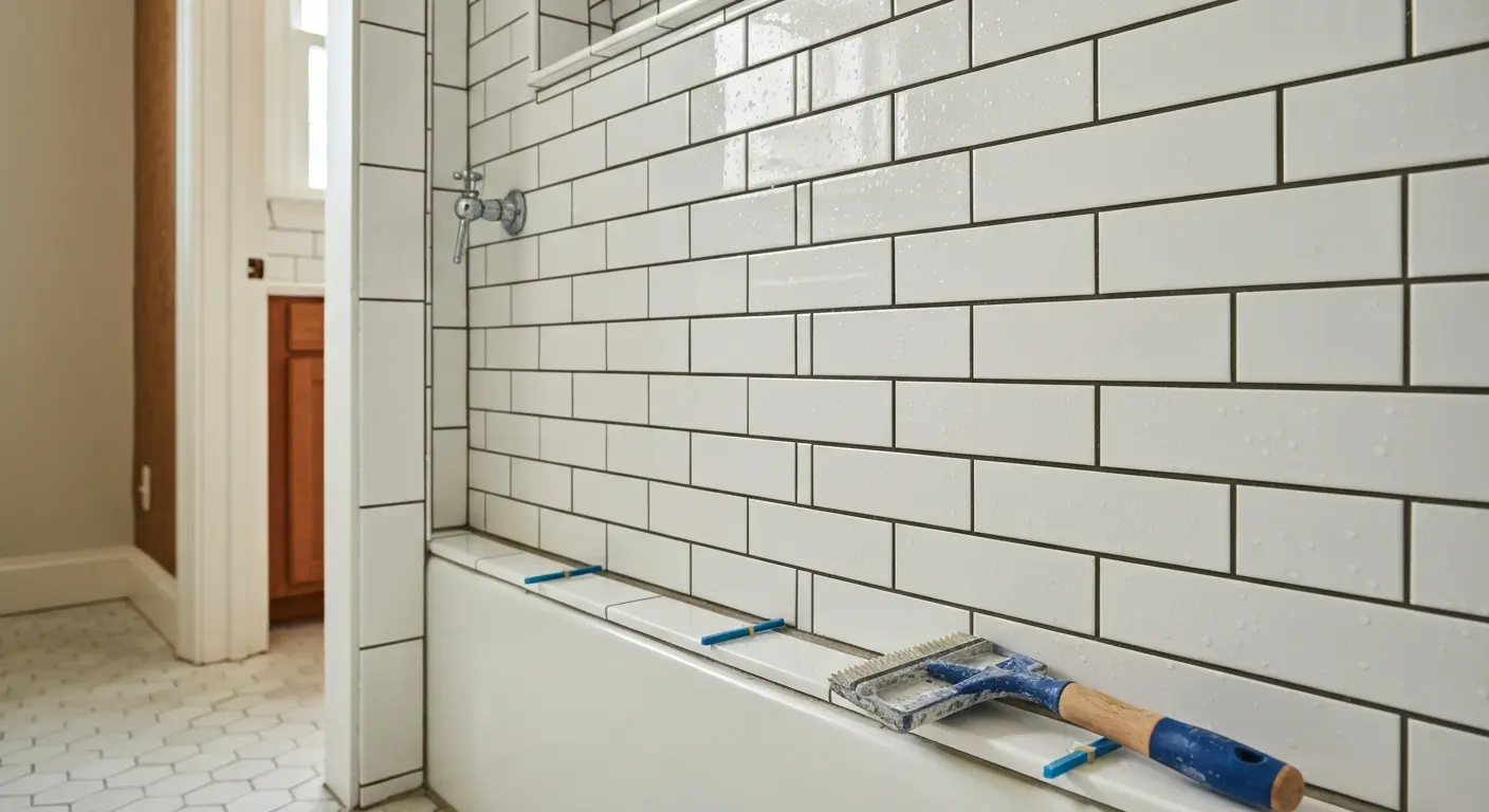 Tile shower surround