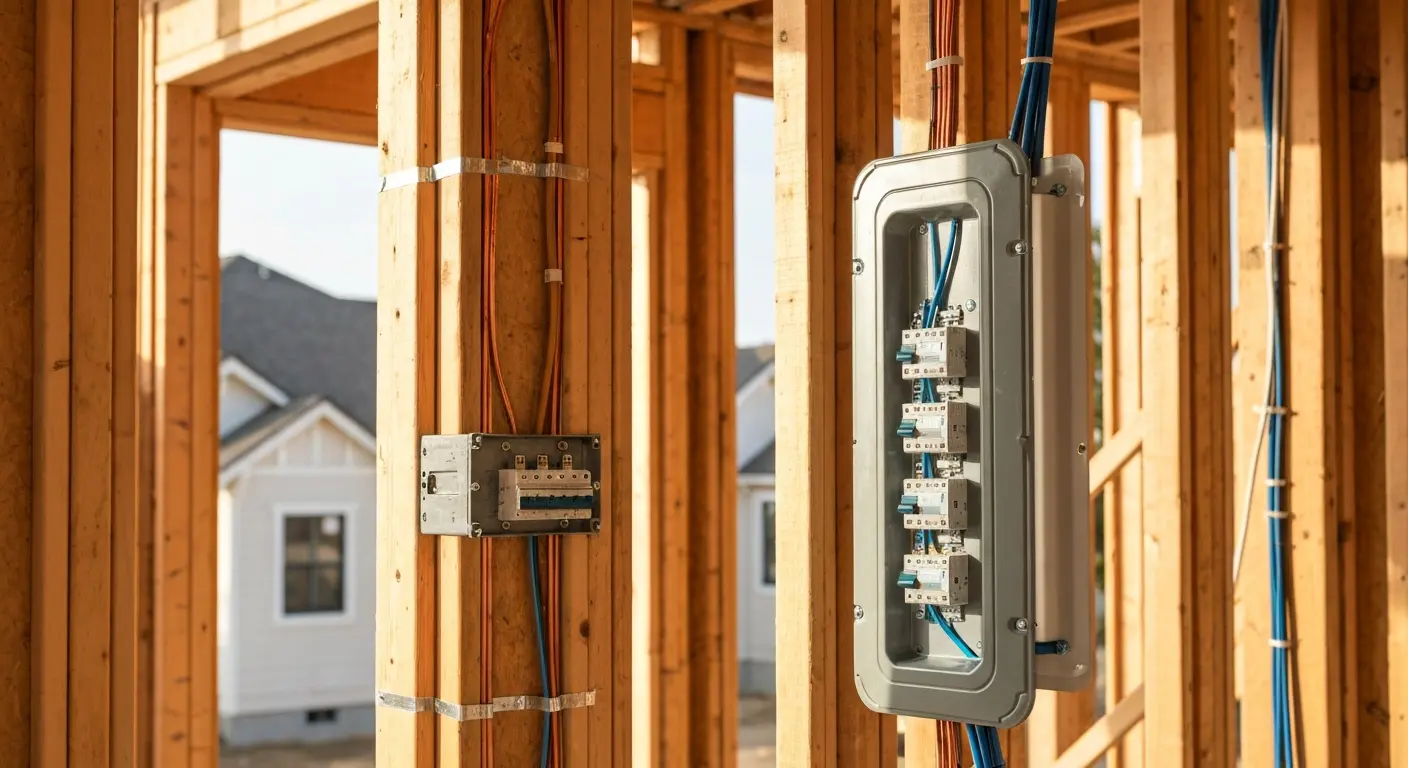 New construction electrical wiring